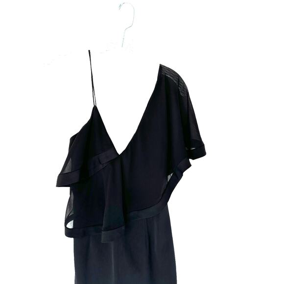 Keepsake The Label No Love One Shoulder Cropped Wide Leg Jumpsuit Size Small - Picture 4 of 10